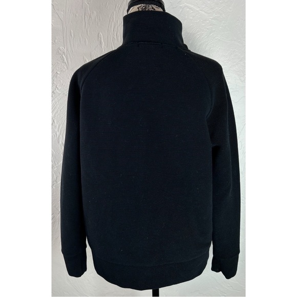 Peloton Women's Pullover 1/2 Zip Asymmetrical Black Ribbed Athleisure, Small - Picture 6 of 10